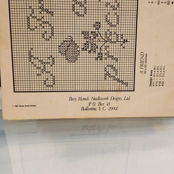 Friends For Keeps by Rose Anne Hobbs Quilting Cross Stitch Patterns Leaflet 1981 - Picture 3 of 8